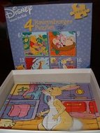 Set van 4 Pooh-puzzels